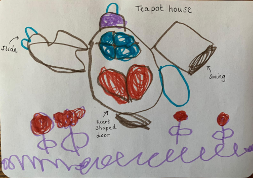 Richard Wojcik's Niece's Teapot House, Age 4